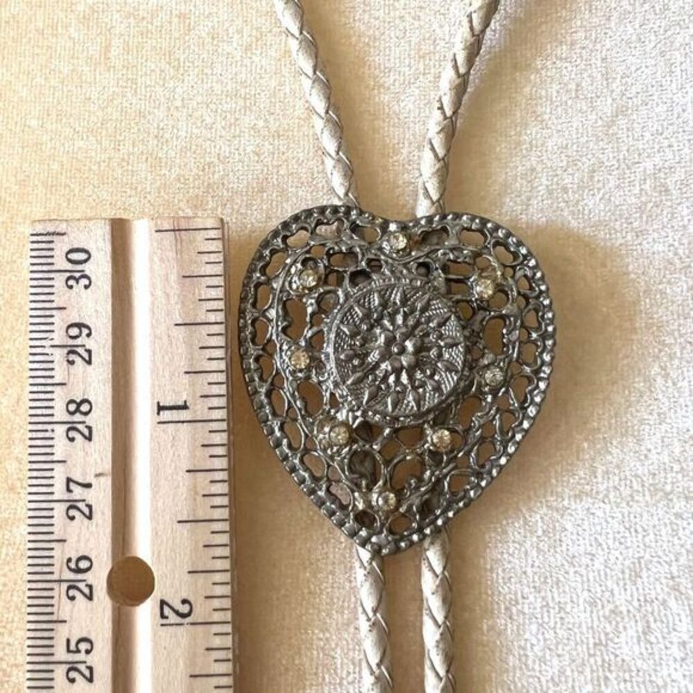 Unisex Necklace Leather Strap Beige‎ - Picture 4 of 8